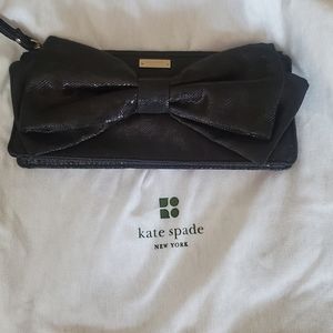 Kate Spade Black Bow Wristlet